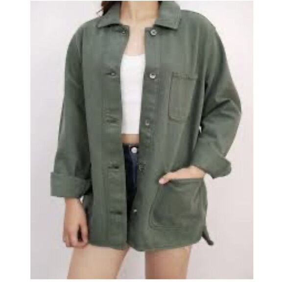 Old Navy Other - Old Navy Military Jacket Women , 100% Cotton. Women's Sz‎ Large Tall